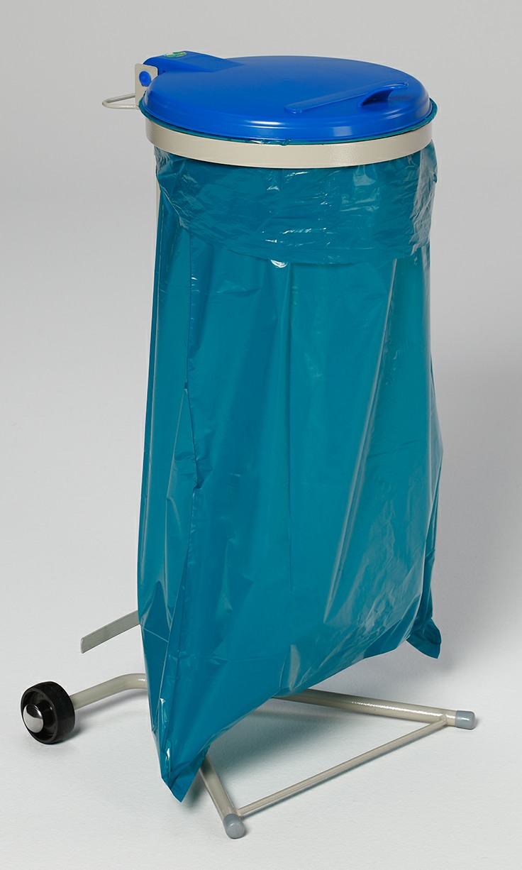 WS fahrbar, Deckelfarbe: Blau, für 110 L Säcke