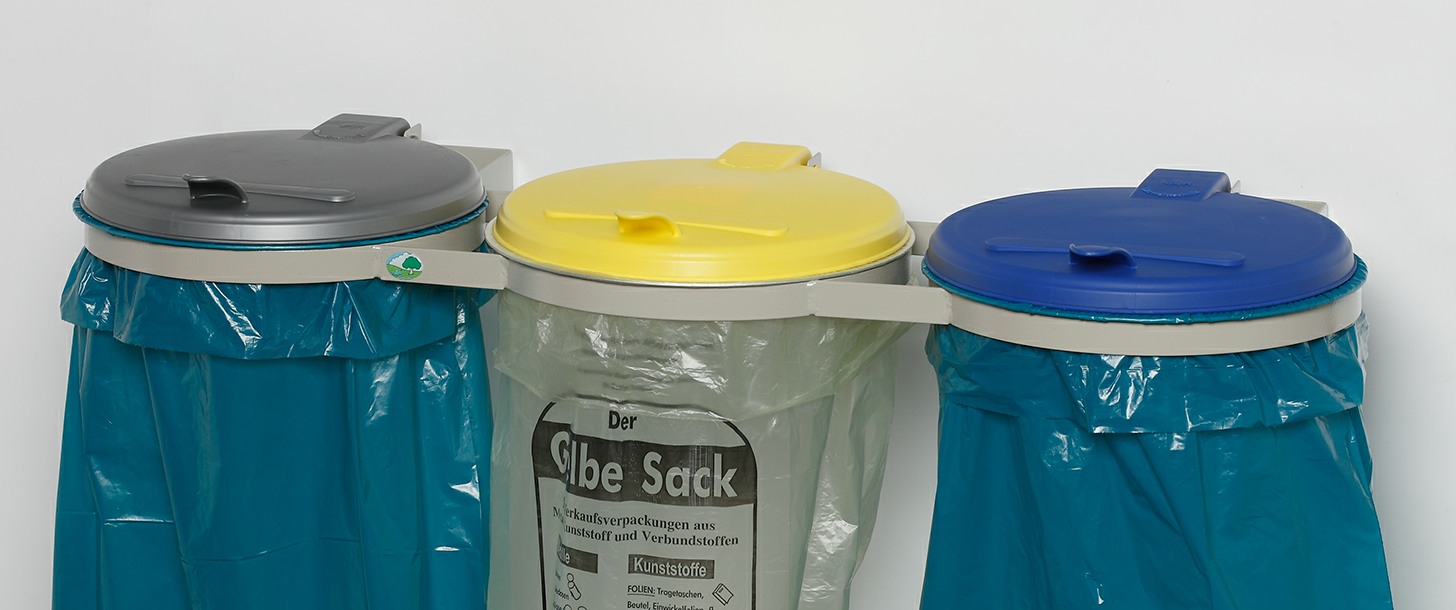 3-fach mit Wandhalterung für 110 L Säcke