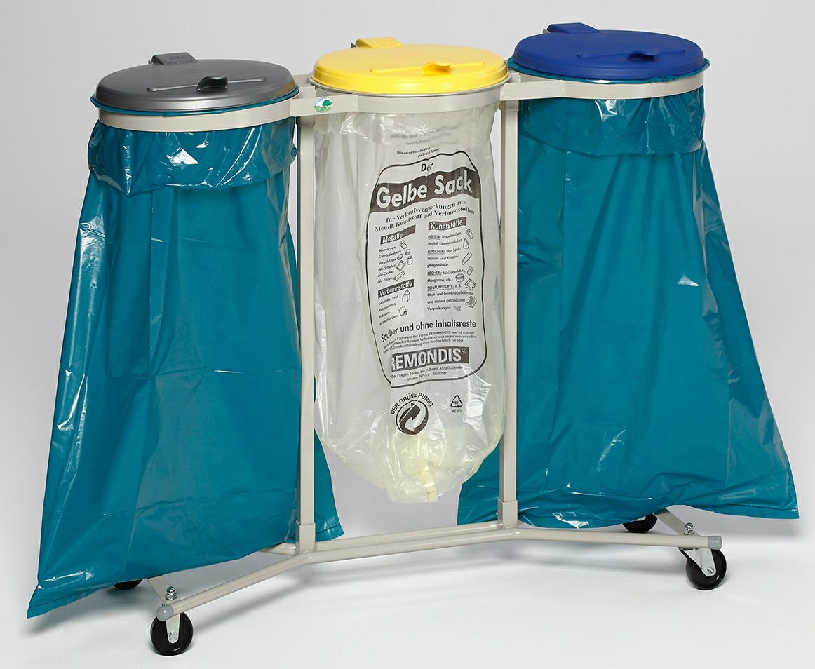 3-fach fahrbar für 110 L Säcke