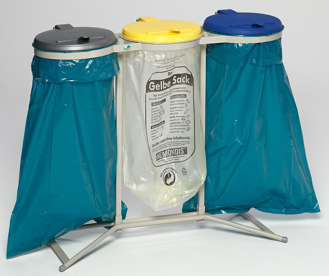 3-fach stationär für 110 L Säcke