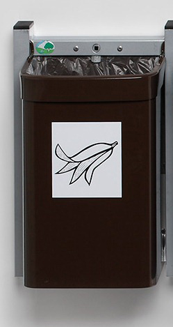 City G 3, Farbe: RAL 8014 braun für Biomüll, für 35 Liter Säcke