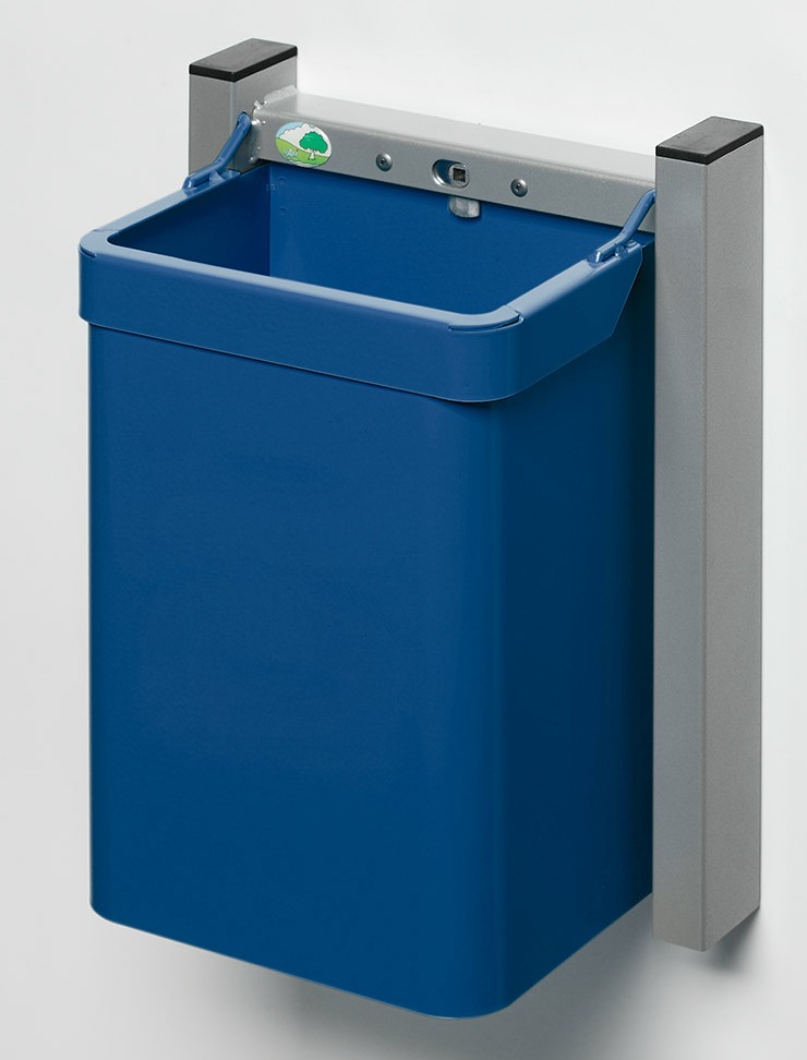 City G 3, Farbe: RAL 5010 Blau für Papier, für 35 Liter Säcke