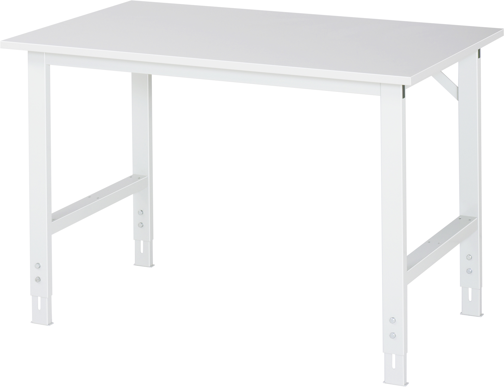 Arbeitstisch, B 1250 x T 800 x H 760-1080 mm, EGB-Melaminbeschichtete-Platte 28 mm