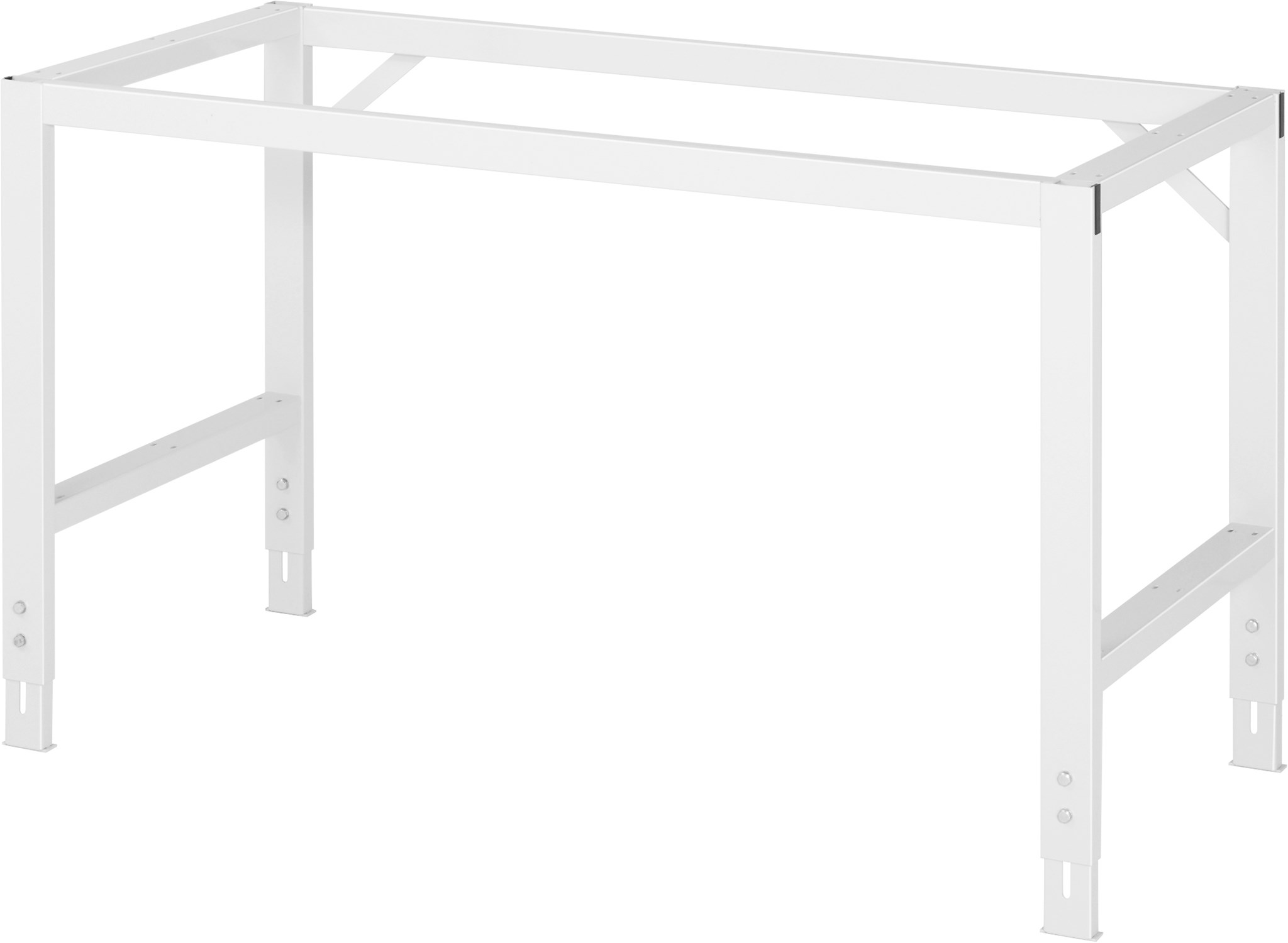 Arbeitstisch - Grundgestell, B 1400 x T 660 x H 740-1060 mm, ohne Platte