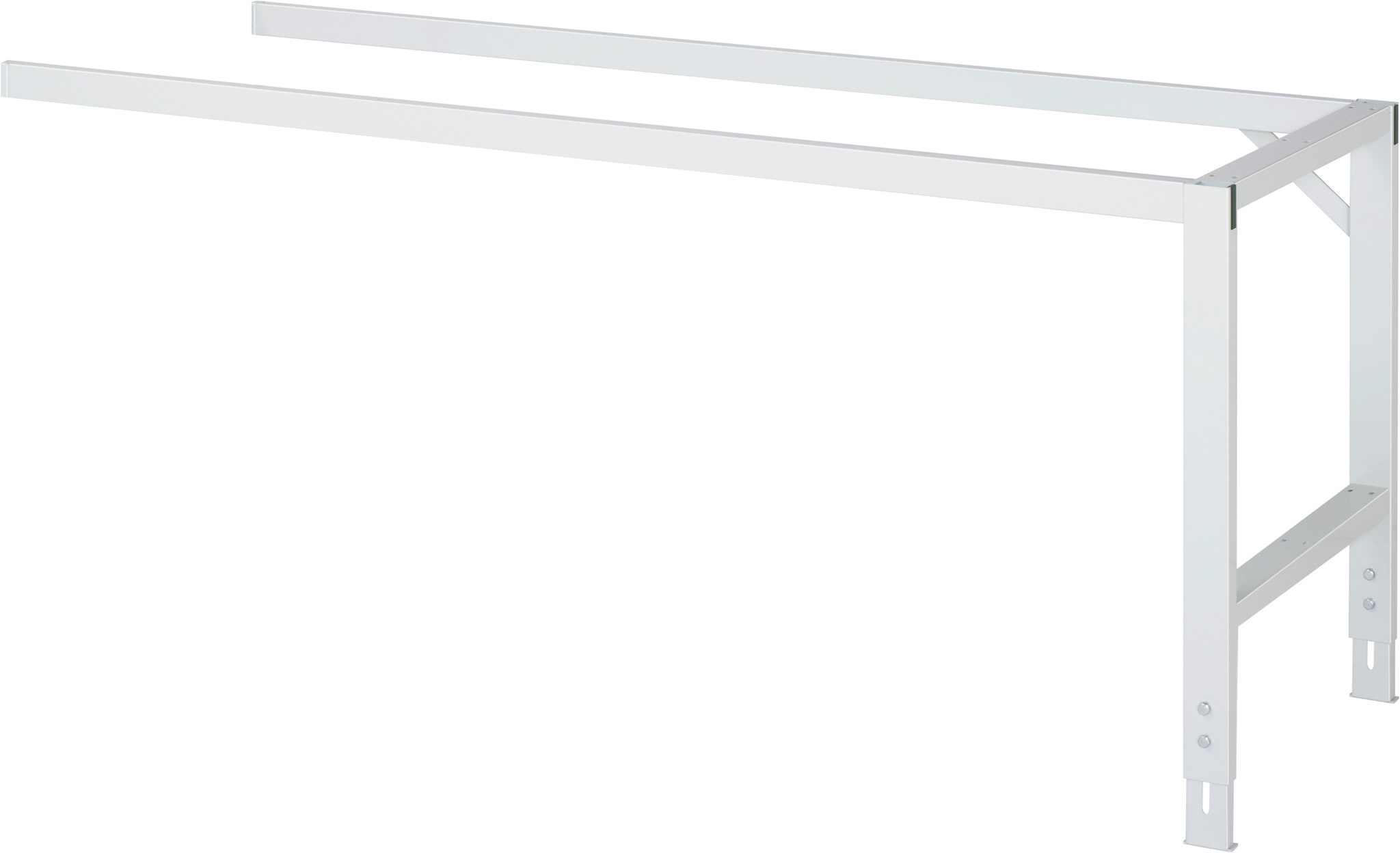 Arbeitstisch - Anbaugestell, B 1840 x T 660 x H 740-1060 mm, ohne Platte