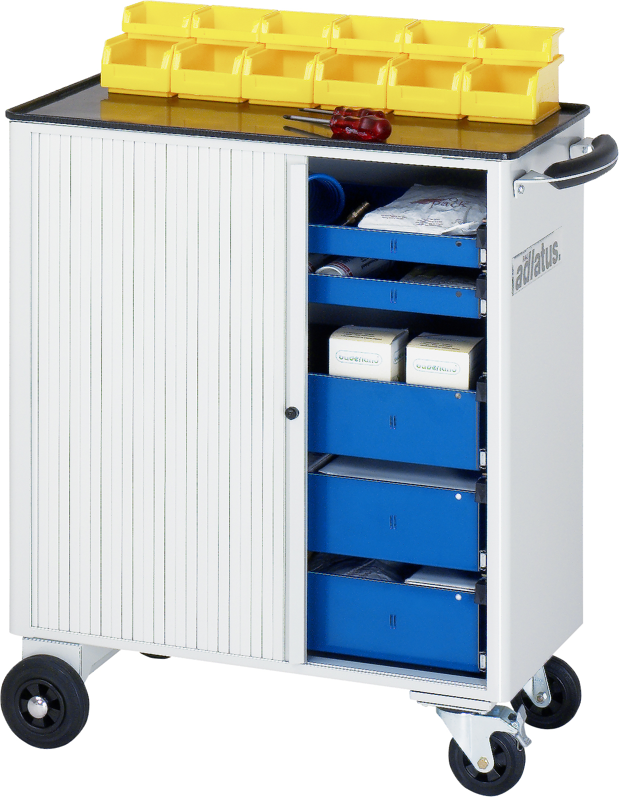 Werkzeugwagen, B 725 x T 400 x H 860 mm