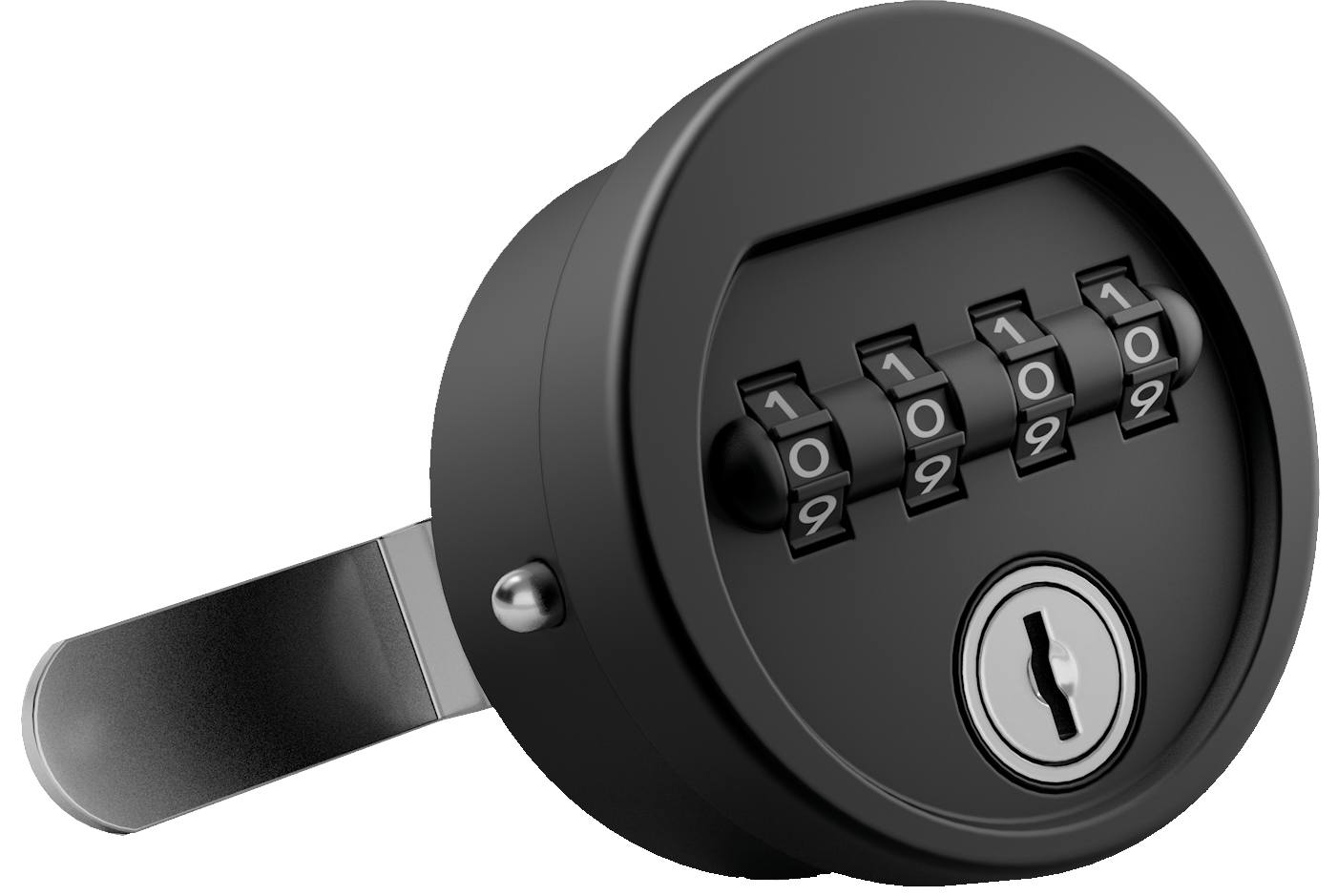 Zahlenkombinationsschloss, 4-rädrig als Aufpreis zur Standardschliessung