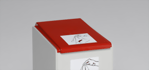 Deckel rot, für Abfallsystem WSS 60 Liter
