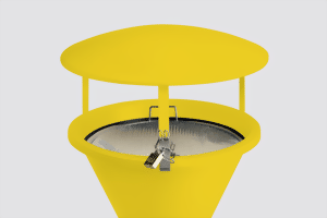 Dach für Standascher verkehrsgelb RAL 1023