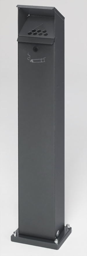 Ascher als Standsäule antik-silber struktur