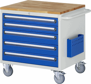 Montagewagen Modell XL3.20, B 770 x T 650 x H 795 mm, Buche-Top 25 mm