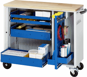 Werkzeugwagen, B 1025 x T 400 x H 860 mm