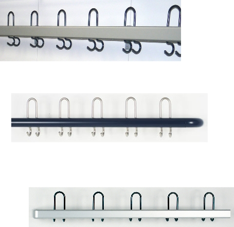 Aluleiste/Stahlhaken