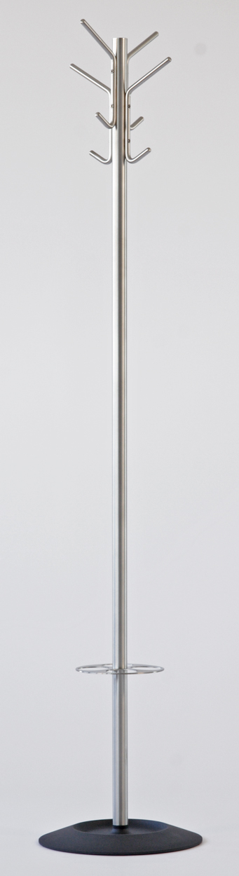 Garderobenständer 8 Haken Edelstahl