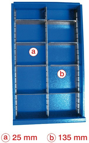 Schubladeneinteilungsset für Werkstattwagen