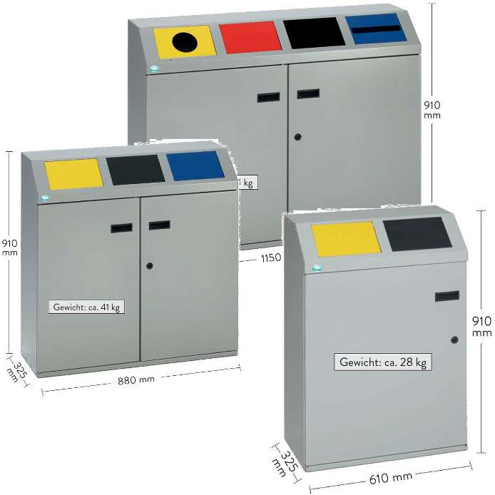 Wertstoffsortiersystem -200 Liter