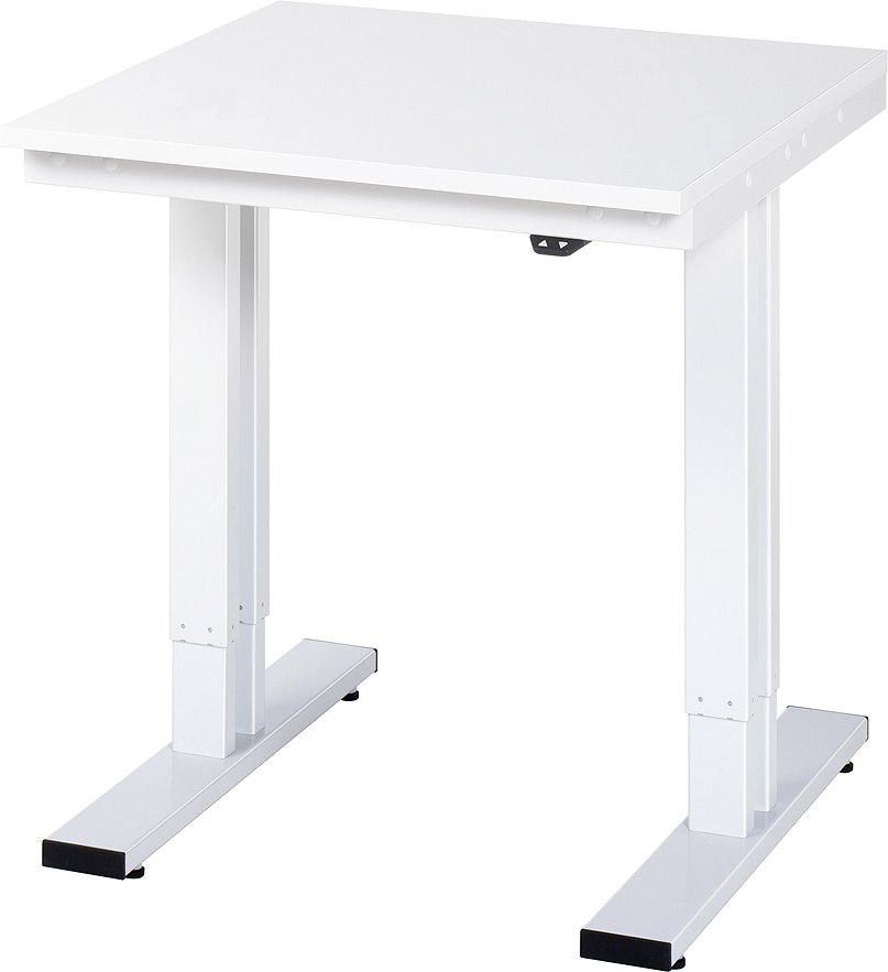 Arbeitstisch 750x800x720-1120 mm BxTxH mit Melamin-Platte 22 mm