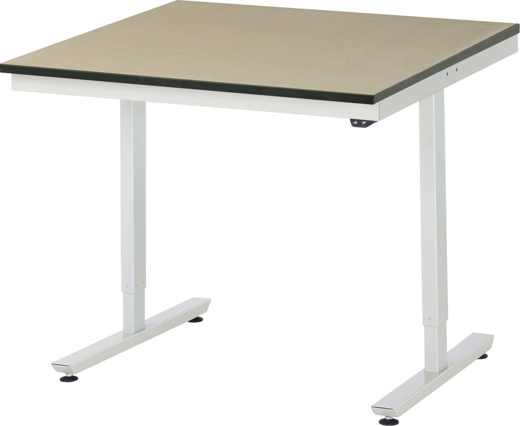 Arbeitstisch 1000x1000x720-1120 mm BxTxH mit MDF-Platte 22 mm