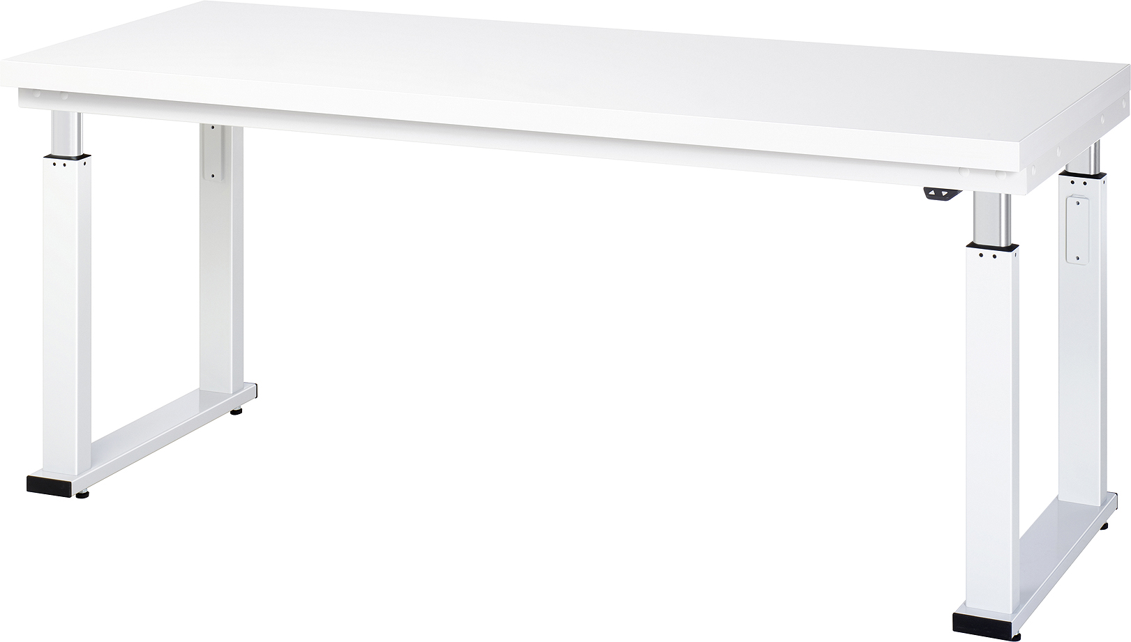 Arbeitstisch 2000x700x740-1140 mm BxTxH mit Hartlaminat-Platte 40 mm (mit 0,8 mm HPL Auflage)