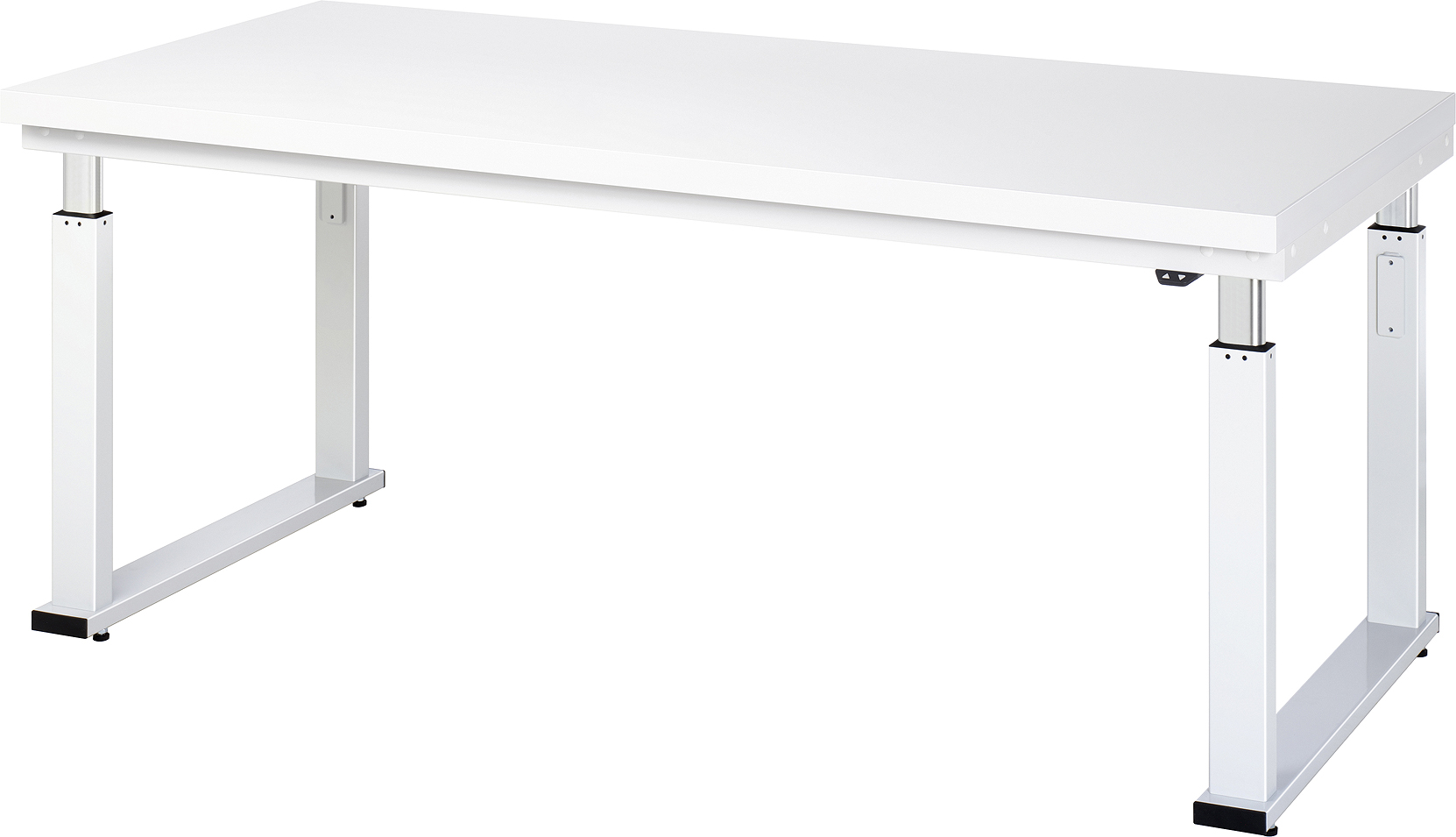 Arbeitstisch 2000x900x740-1140 mm BxTxH mit Hartlaminat-Platte 40 mm (mit 0,8 mm HPL Auflage)