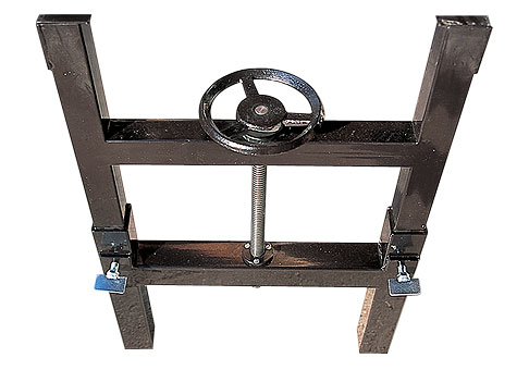 Höhenverstellung für Hobelbänke mit Handrad
