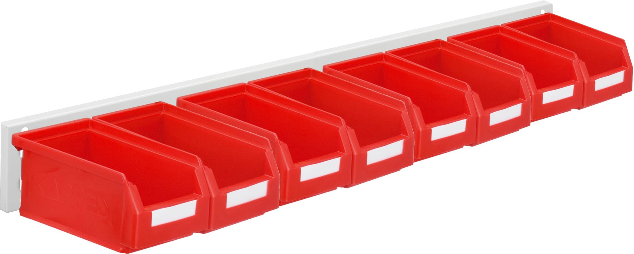 Wandschiene Schlitzplatte Set 5, RAL 7035 lichtgrau
