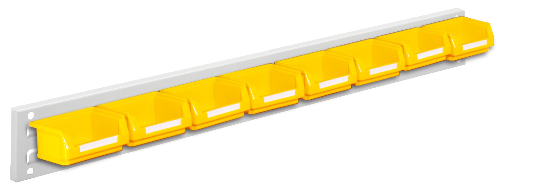 Wandschiene Schlitzplatte Set 2, RAL 7035 lichtgrau
