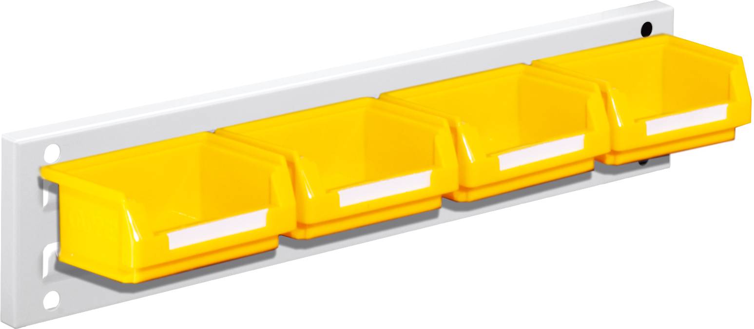 Wandschiene Schlitzplatte Set 1, RAL 7035 lichtgrau
