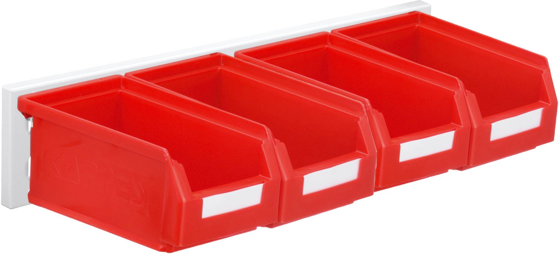 Wandschiene Schlitzplatte Set 4, RAL 7035 lichtgrau
