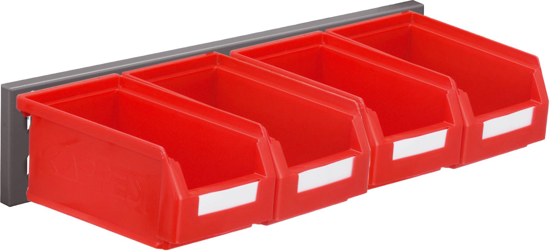 Wandschiene Schlitzplatte Set 4, RAL 7016 anthrazitgrau
