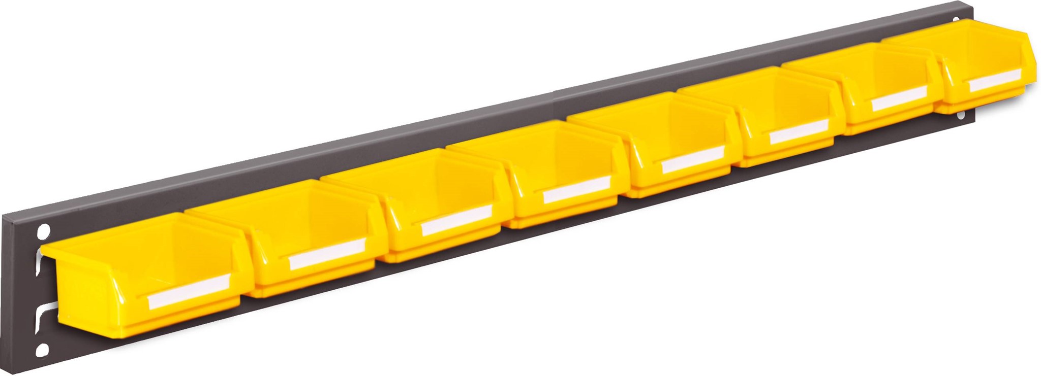 Wandschiene Schlitzplatte Set 2, RAL 7016 anthrazitgrau
