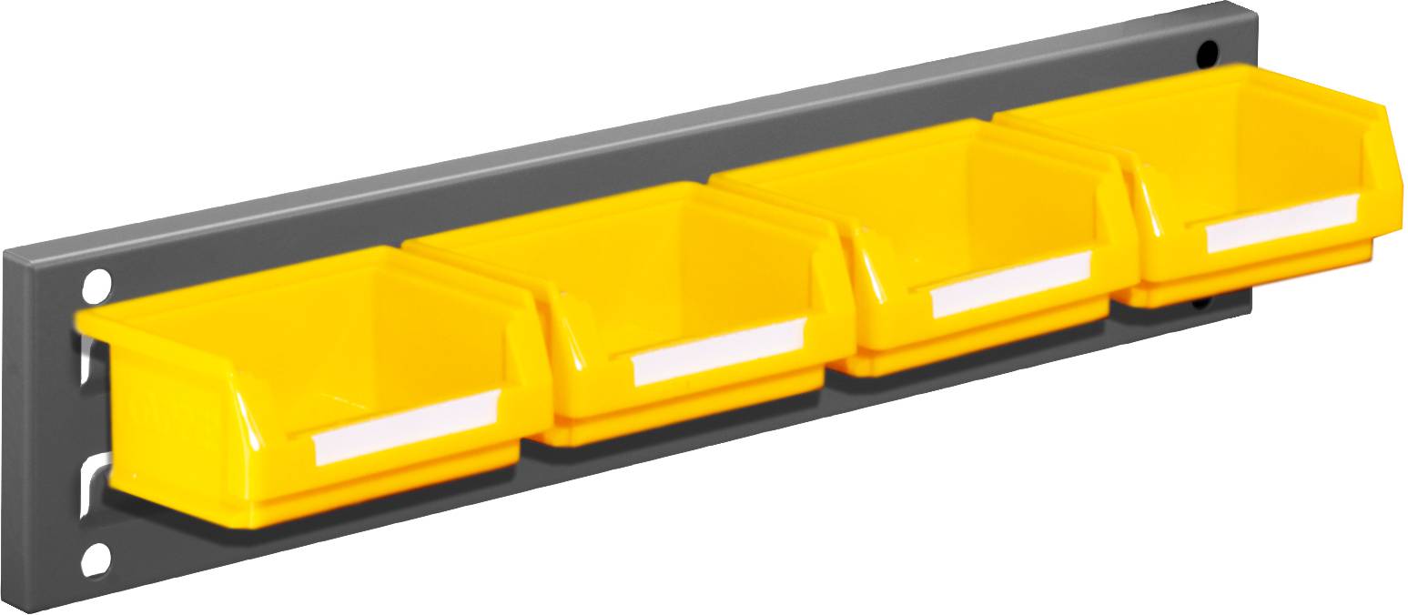 Wandschiene Schlitzplatte Set 1, RAL 7016 anthrazitgrau
