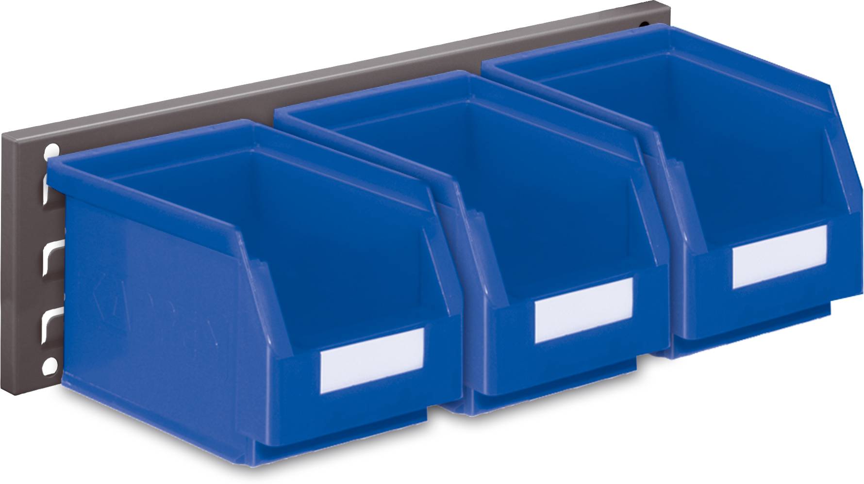 Wandschiene Schlitzplatte Set 7, RAL 7016 anthrazitgrau
