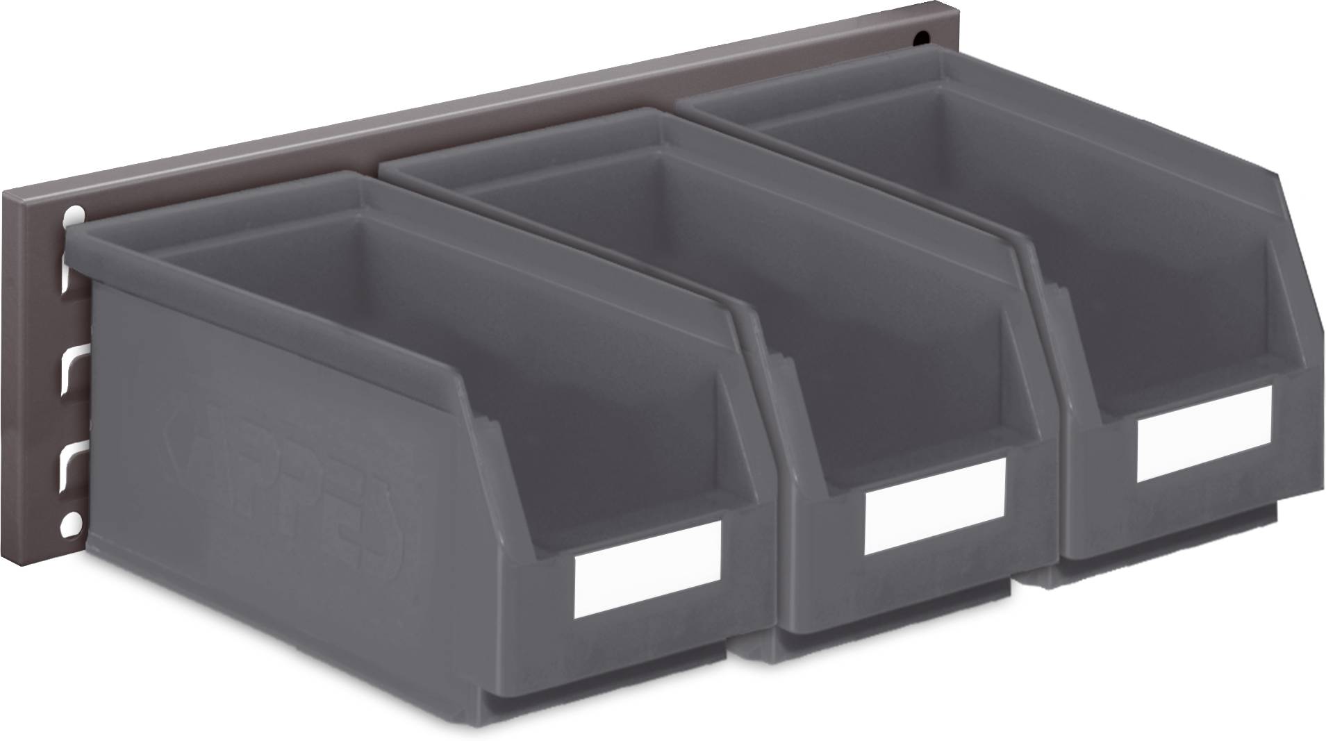 Wandschiene Schlitzplatte Set 10, RAL 7016 anthrazitgrau
