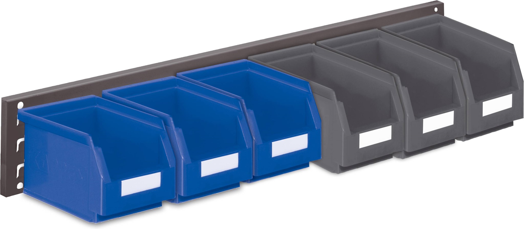 Wandschiene Schlitzplatte Set 15, RAL 7016 anthrazitgrau
