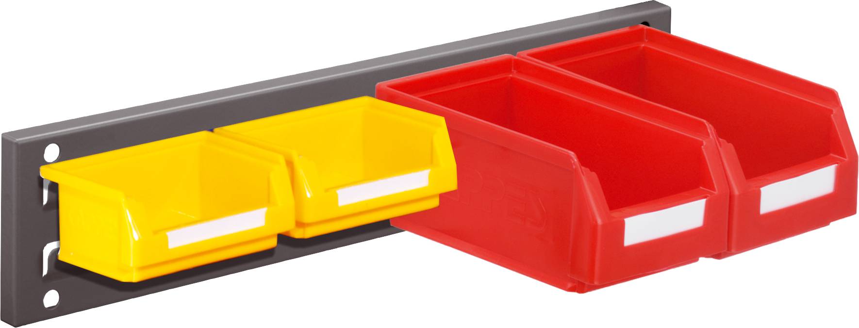 Wandschiene Schlitzplatte Set 13, RAL 7016 anthrazitgrau
