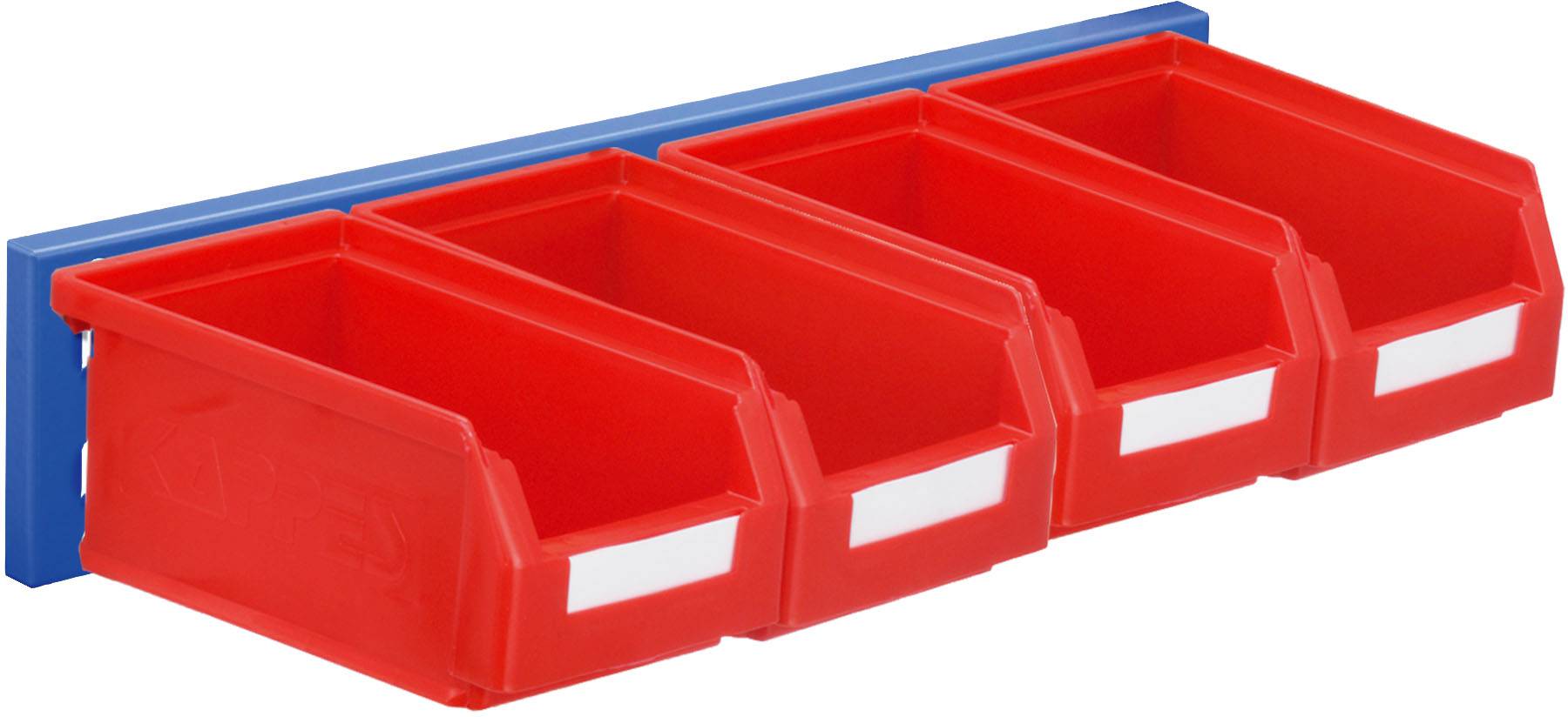 Wandschiene Schlitzplatte Set 4, RAL 5010 enzianblau
