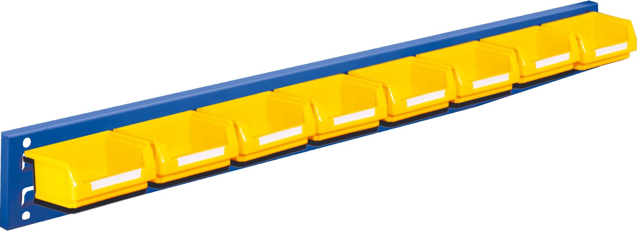 Wandschiene Schlitzplatte Set 2, RAL 5010 enzianblau
