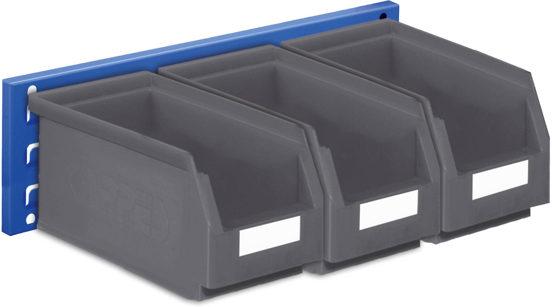 Wandschiene Schlitzplatte Set 10, RAL 5010 enzianblau
