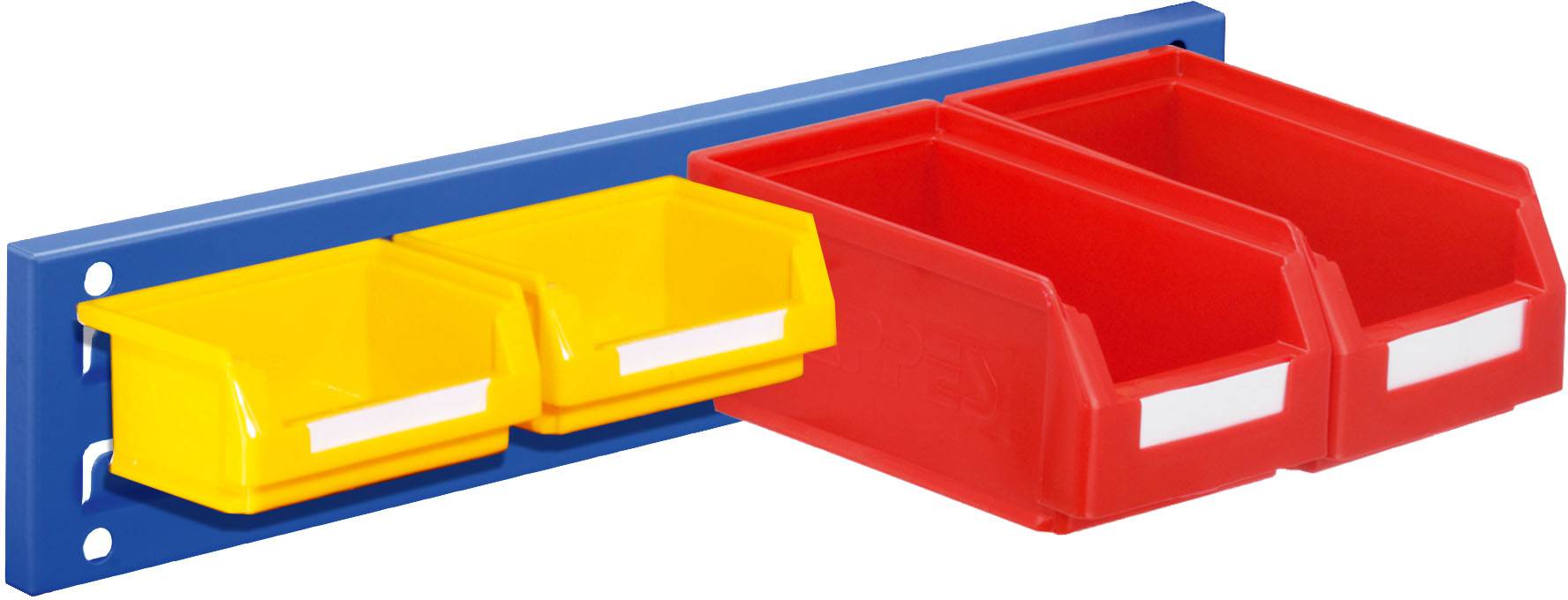 Wandschiene Schlitzplatte Set 13, RAL 5010 enzianblau
