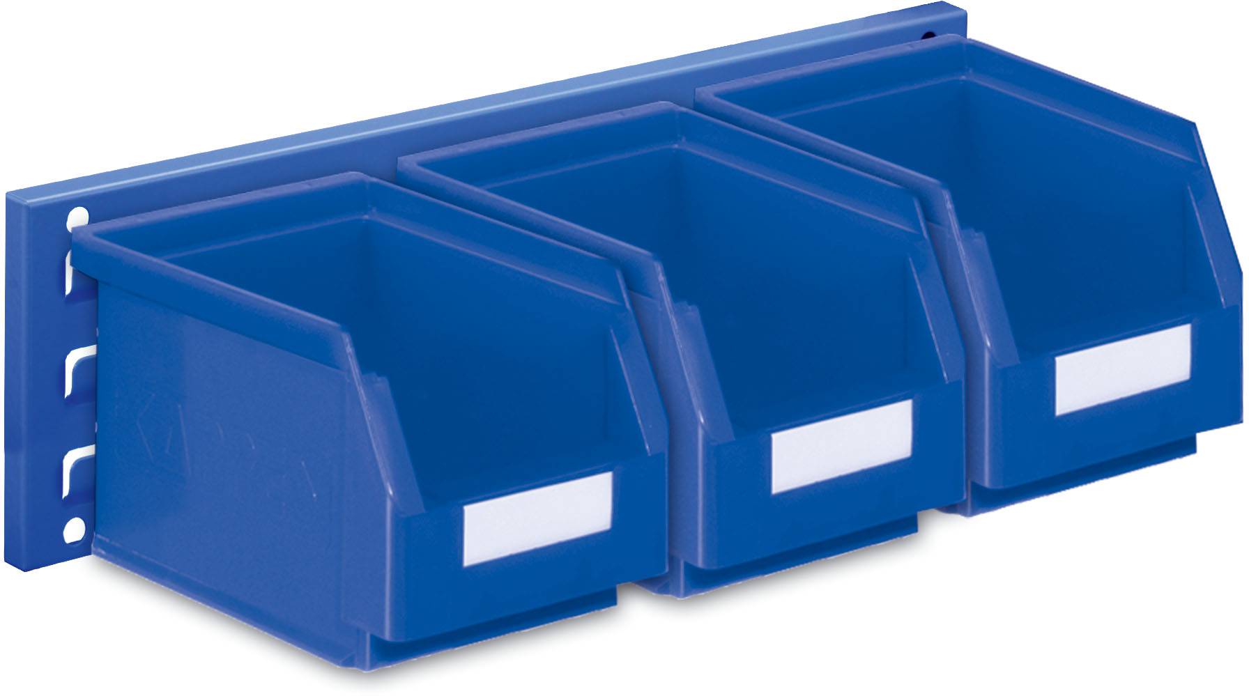 Wandschiene Schlitzplatte Set 7, RAL 5010 enzianblau
