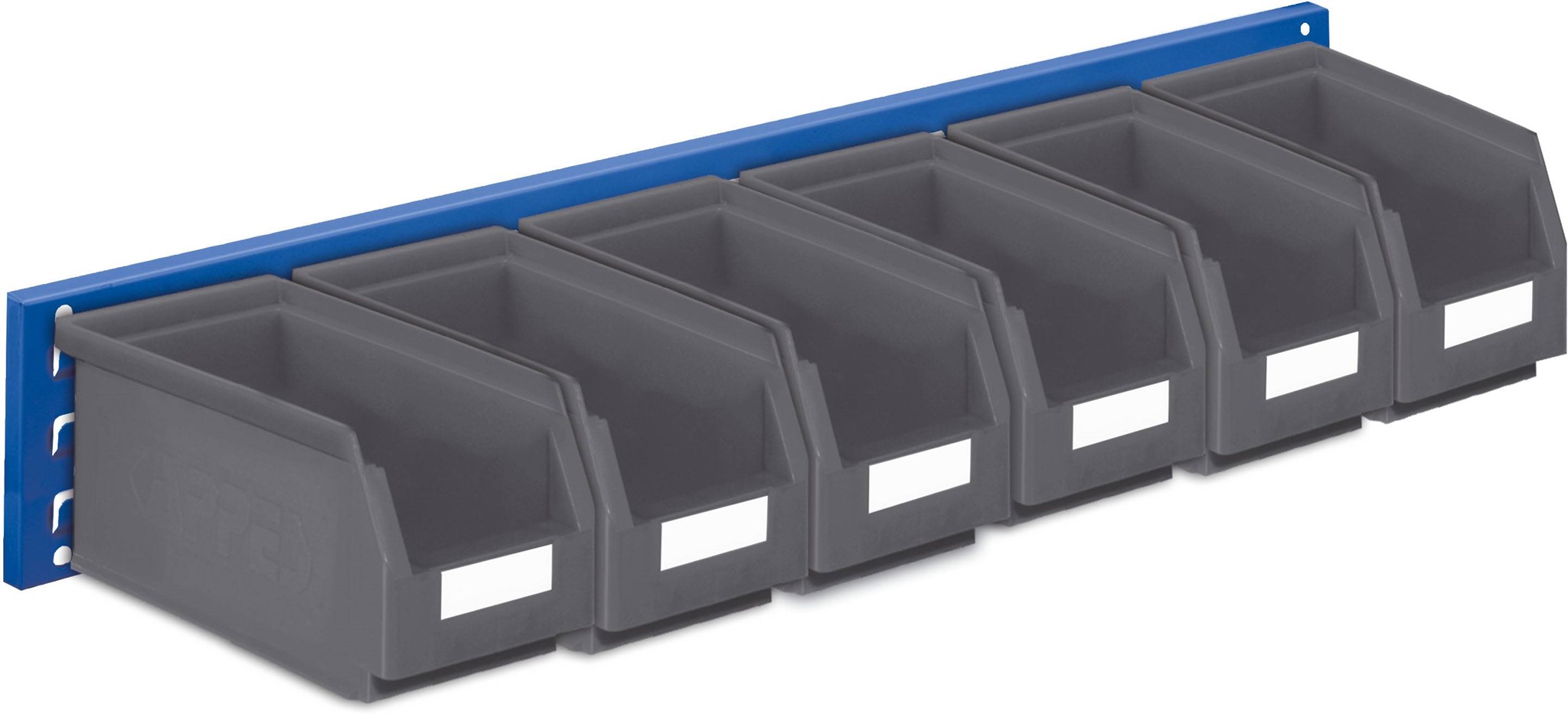 Wandschiene Schlitzplatte Set 11, RAL 5010 enzianblau
