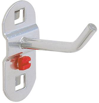 Werkzeughalter 150 mm Länge mit schrägem Hakenende, alufarben