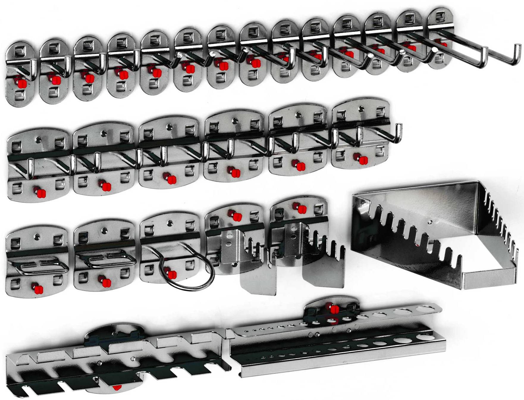 Hakensortiment 28-teilig, anthrazitgrau