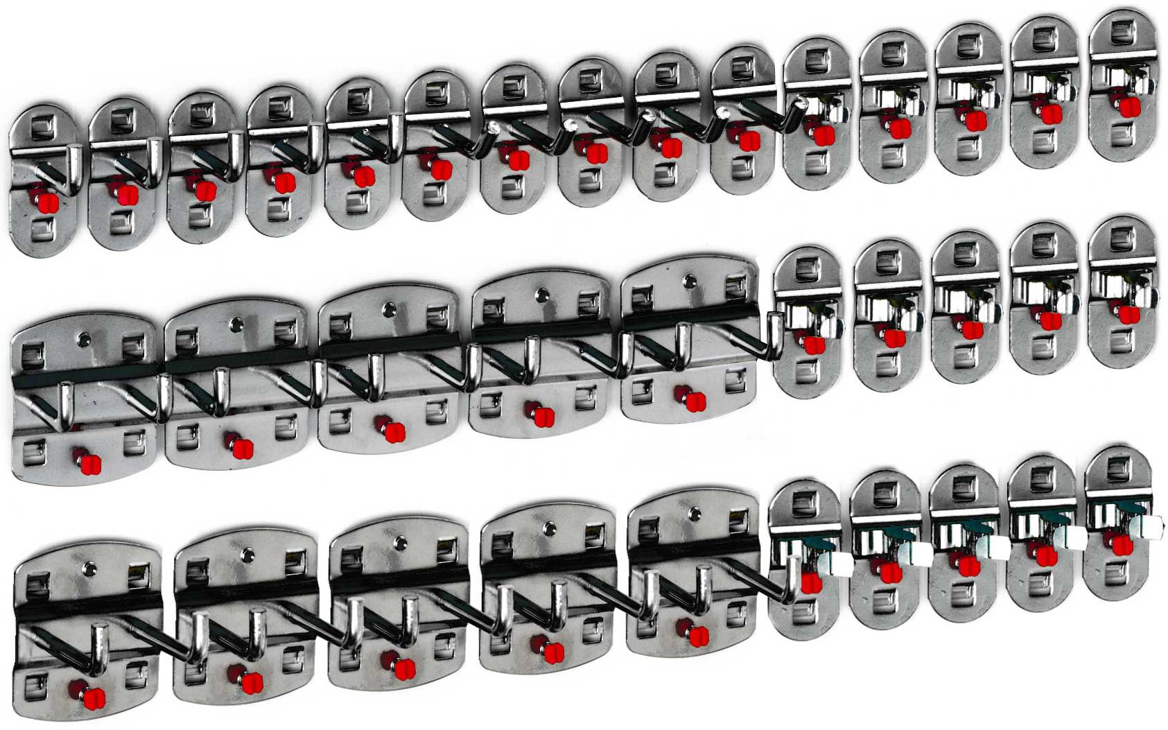 Hakensortiment 35-teilig, anthrazitgrau