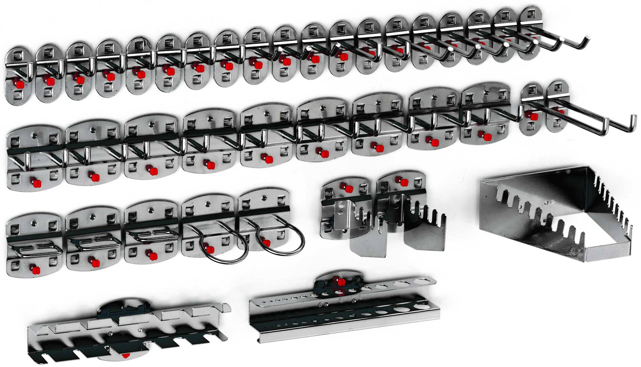 Hakensortiment 40-teilig, anthrazitgrau