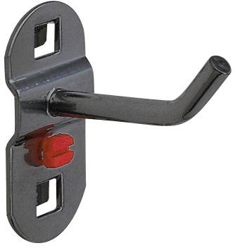 Werkzeughalter 150 mm Länge mit schrägem Hakenende, anthrazitgrau