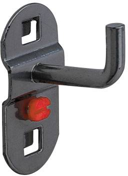 Werkzeughalter 125 mm Länge mit senkrechtem Hakenende, anthrazitgrau