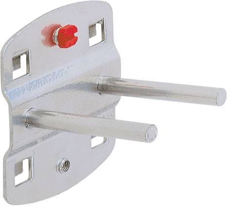 Werkzeughalter 150 mm Länge mit geradem Dorn doppelt, alufarben