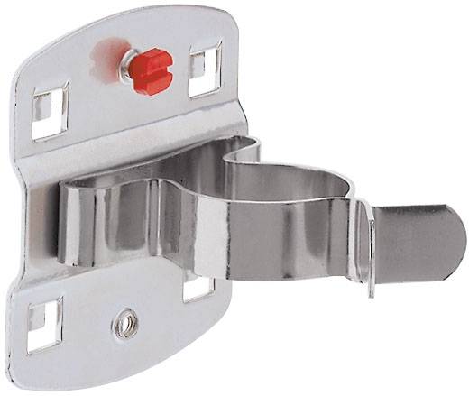 Werkzeugklemme einfach mit grosser Grundplatte, alufarben